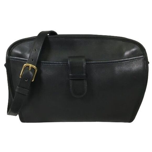 Coach Handbags - Vintage Coach Brighton Black Leather Crossbody Shoulder Bag Purse 9895 Made USA